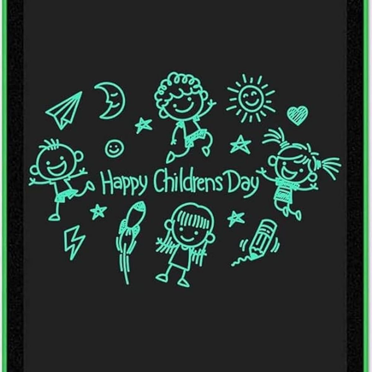 GENERICO - Pizarra Mágica de Escritura LCD de 10 Pulgadas verde