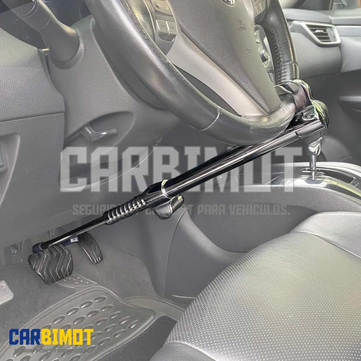 GENERICO - Traba timón seguro bloqueo de pedal y volante antirrobo