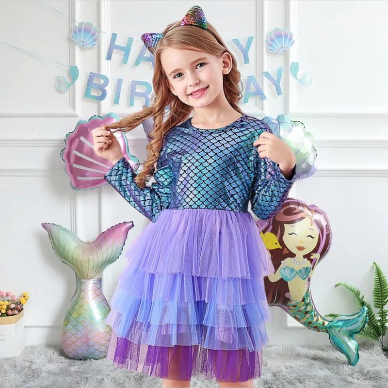 GENERICO - VESTIDO PARA NIÑA - DISEÑO SIRENITA