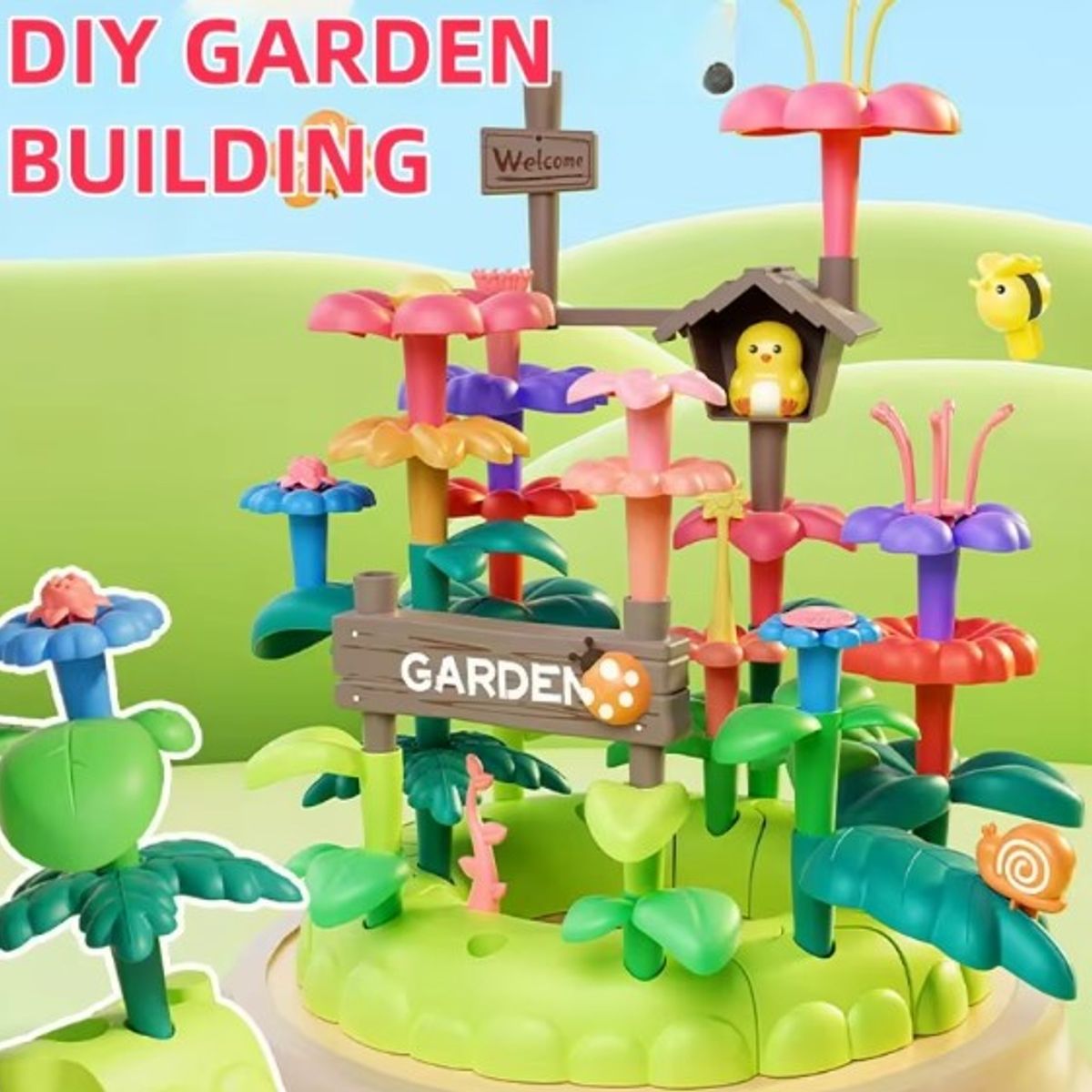 GENERICO - JARDIN MAGICO EN BLOQUES DE CONSTRUCCION