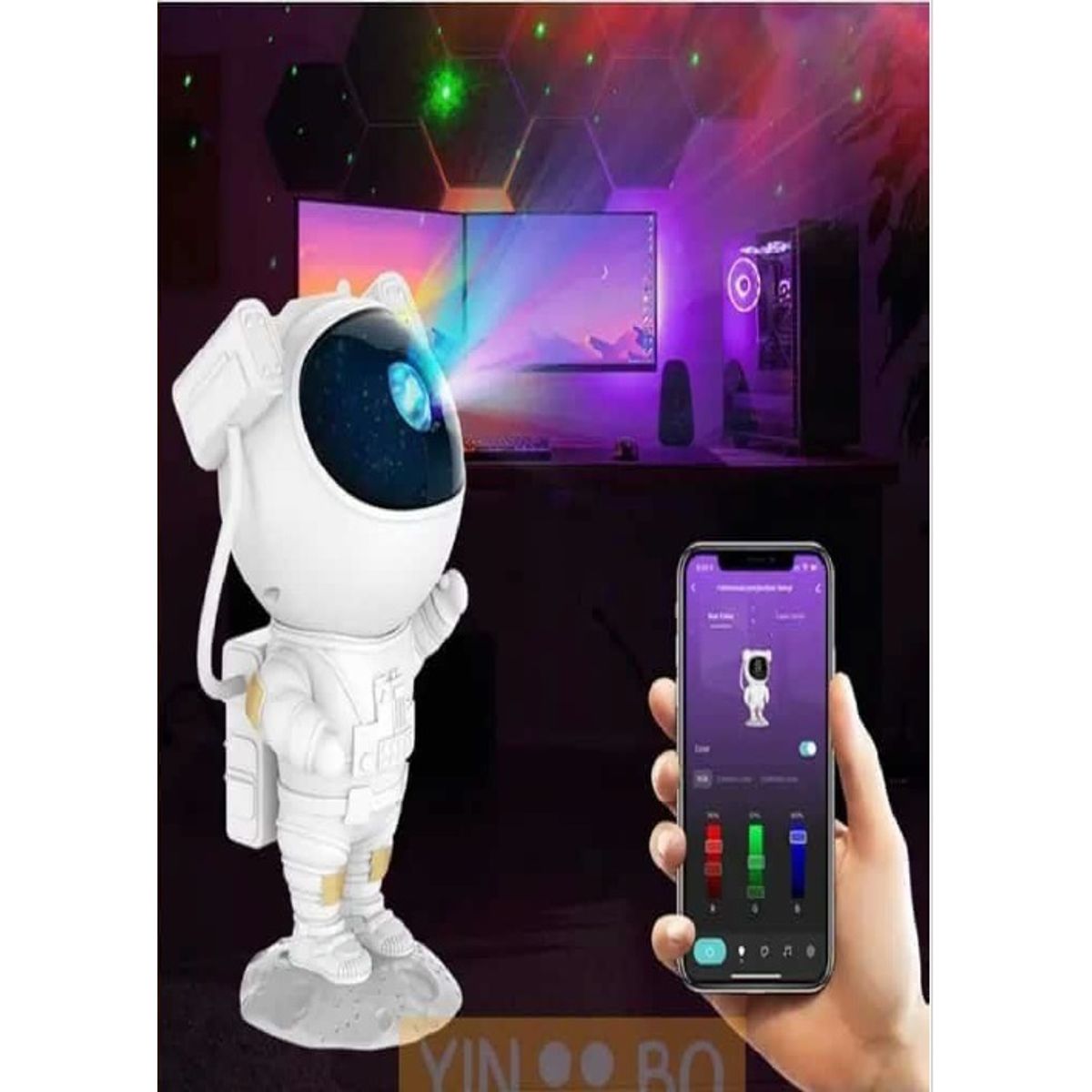 GENERICO - PROYECTOR DE ESTRELLAS MODELO  ASTRONAUTA