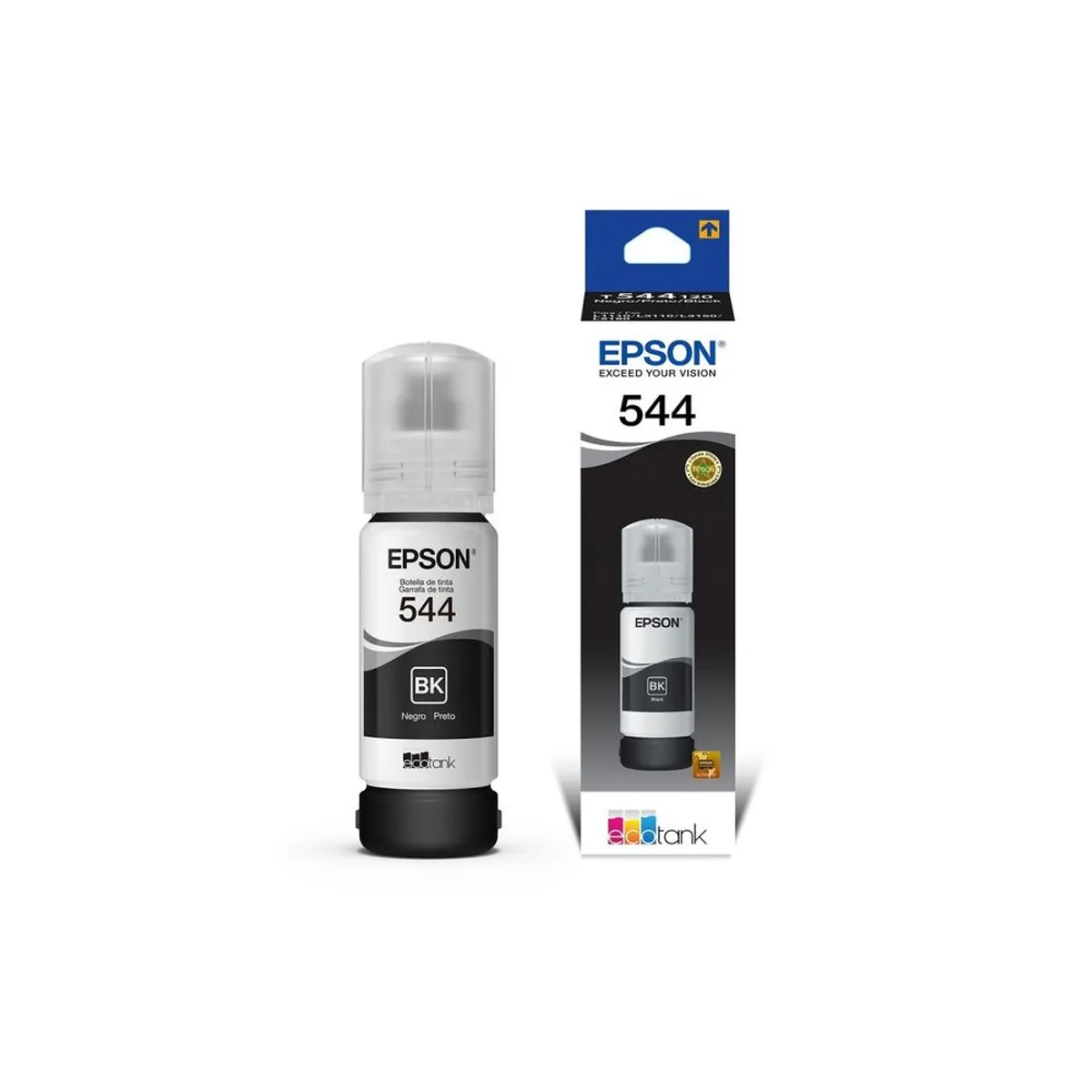 EPSON - Tinta Epson T544 544 Original NEGRA L3150 L3160 L3210 L3250