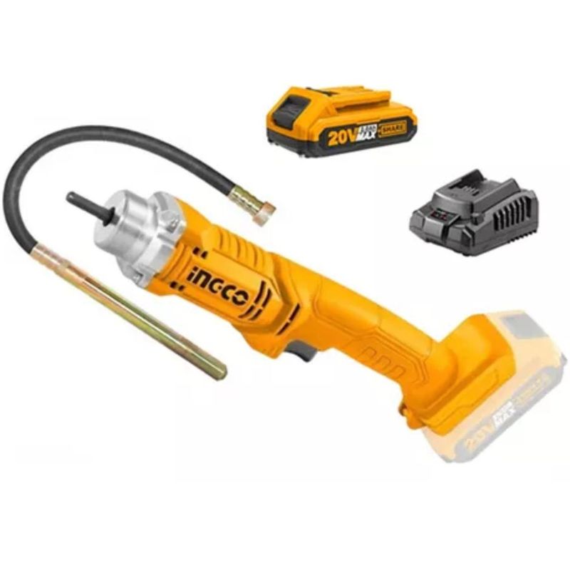 INGCO TOOLS - Vibrador Hormigón 20v Sonda Bateria + Cargador Ingco