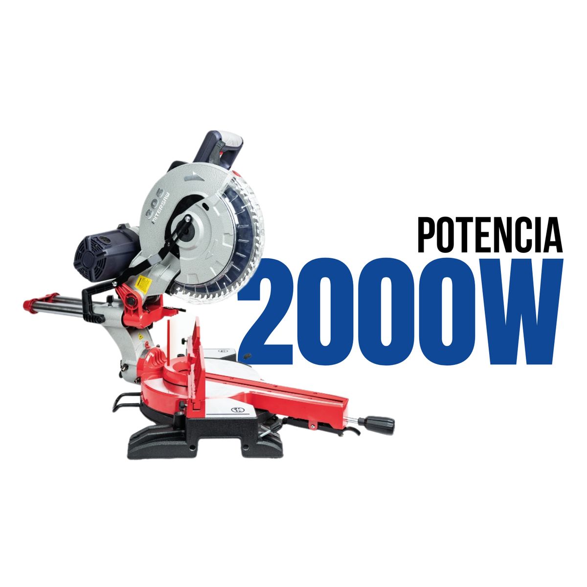 MAKUTE - Sierra ingleteadora telescopica 2000w 12 industrial Makute
