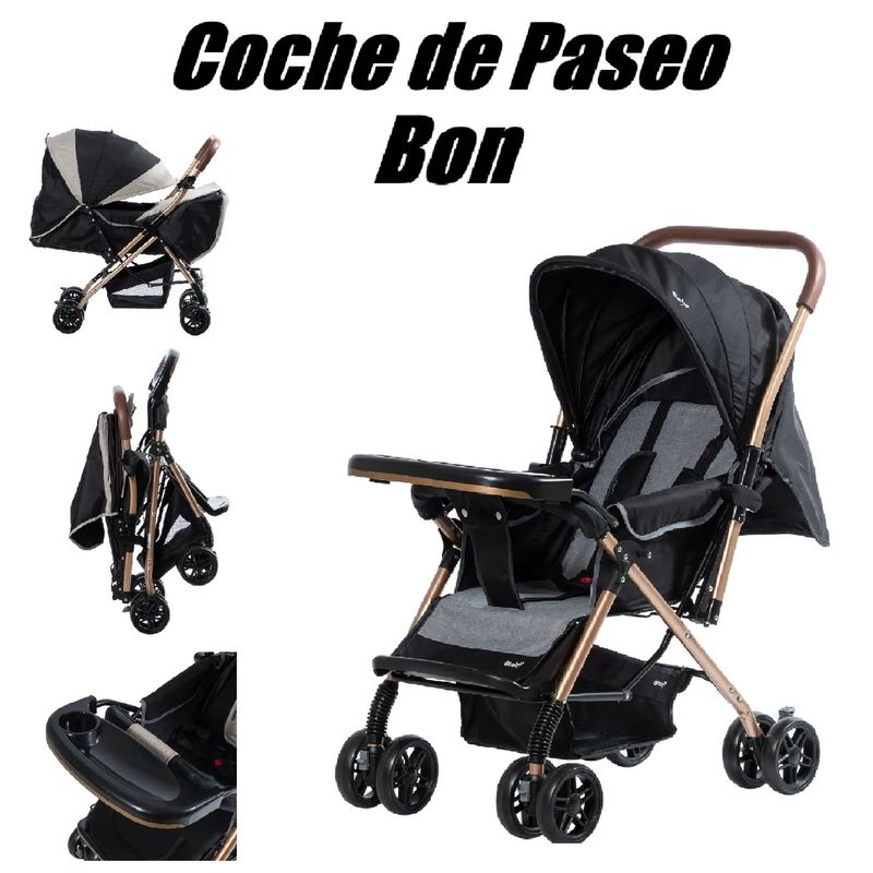 EBABY - Coche De Paseo Bon Mango Reversible - Black