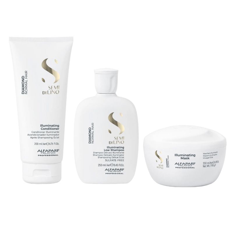ALFAPARF MILANO - ALFAPARF  Diamond Trio Shampoo 250ml + Conditioner 200ml + Mask 200ml