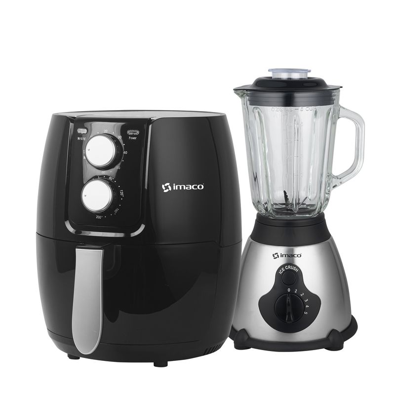 IMACO - Combo freidora de aire 2.6 litros +licuadora 1.5lt imaco