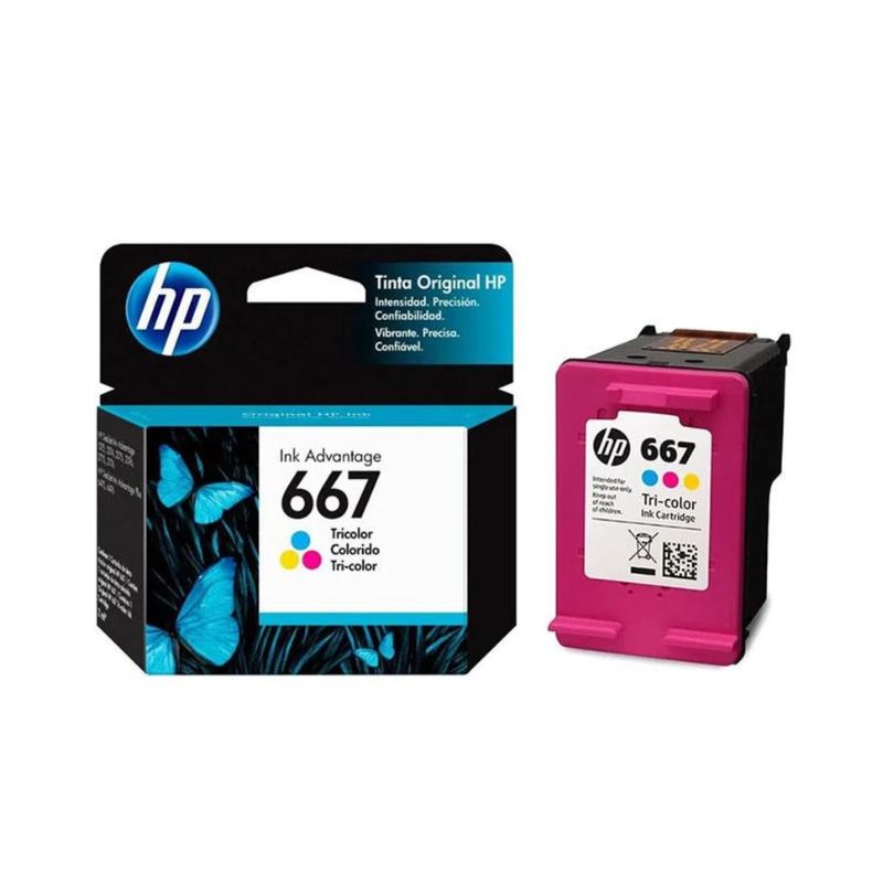 HP - Cartucho de Tinta HP 667 Tricolor Original