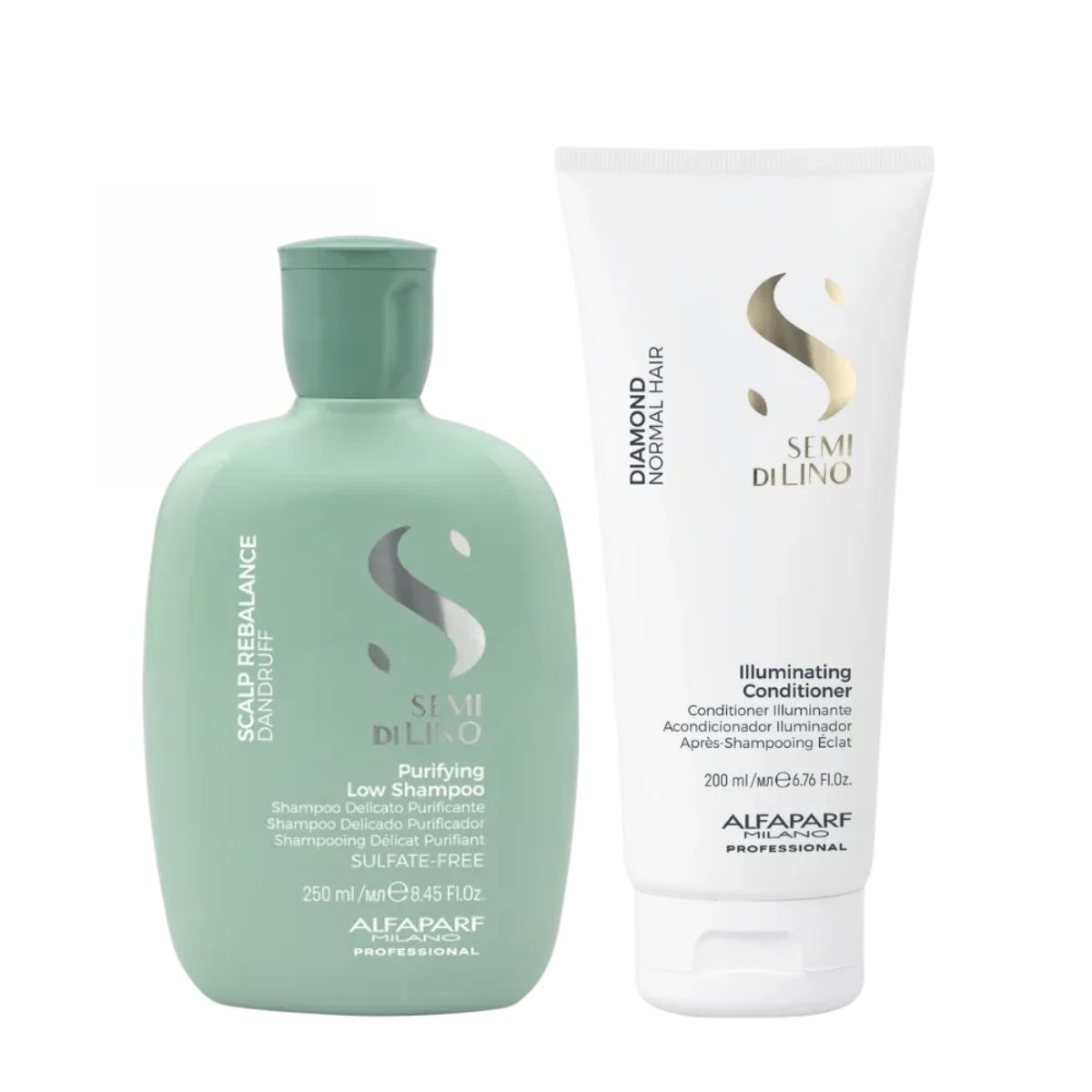 ALFAPARF MILANO - ALFAPARF SDL –Dúo Purifying Shampoo 250 ml + Diamond Conditioner 200ml