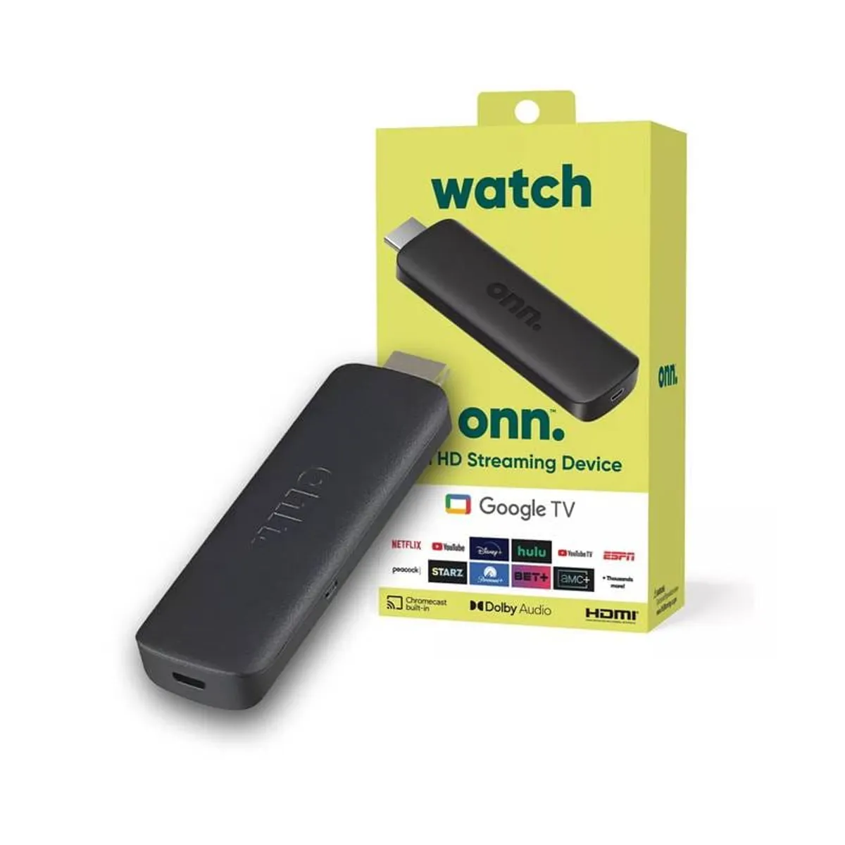 ONN - Onn Google Tv Full Hd Streaming 8gb 1.5 Gb Ram