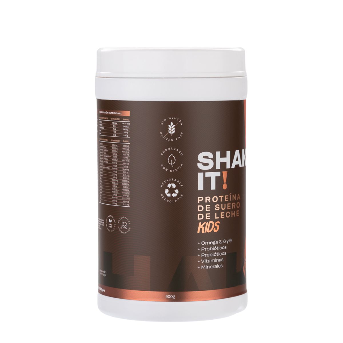 EAT IT SHAKE IT DRINK IT - SHAKE IT! PROTEÍNA DE SUERO DE LECHE KIDS CHOCOLATE 900 GR
