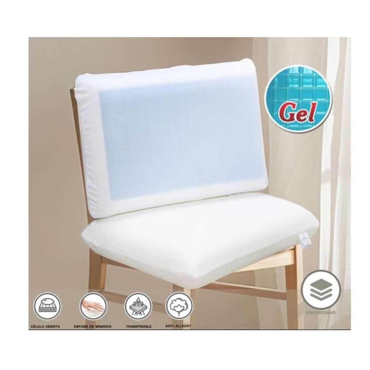 CASATEX - ALMOHADA VISCOELÁSTICA CON GEL CASATEX.
