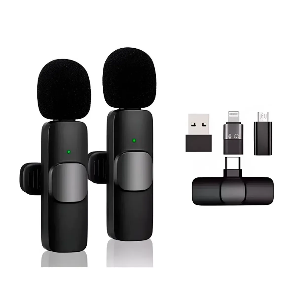 SEISA - Microfono Inalambrico Corbatero Doble K9-TC+IP+V8+USB SEISA