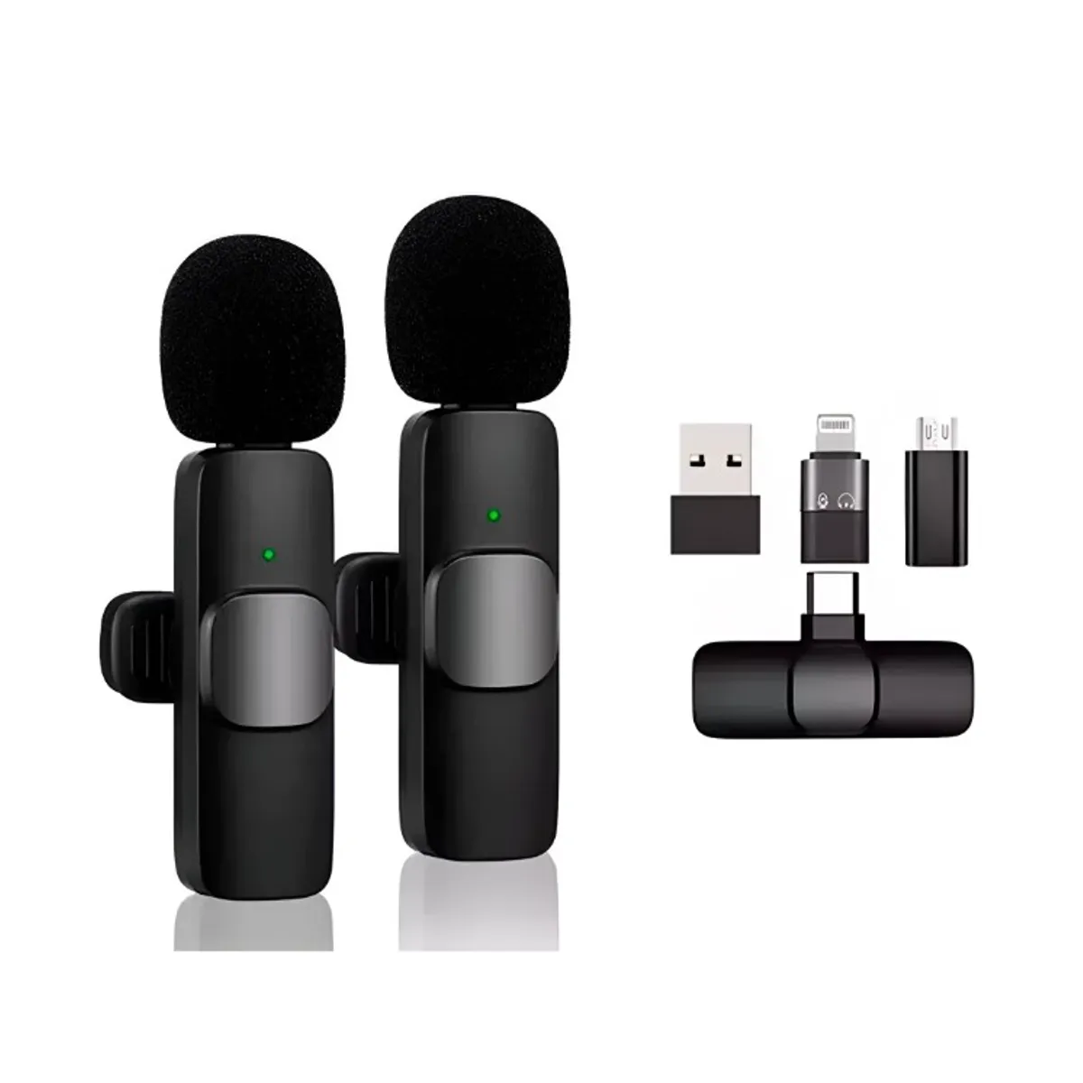 SEISA - Microfono Inalambrico Corbatero Doble K9-TC+IP+V8+USB SEISA