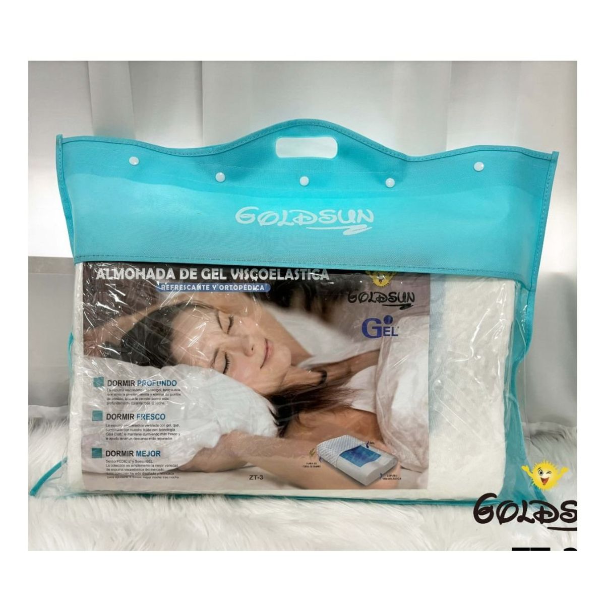 GOLDSUN - ALMOHADA VISCOELÁSTICA CON GEL GOLDSUN.
