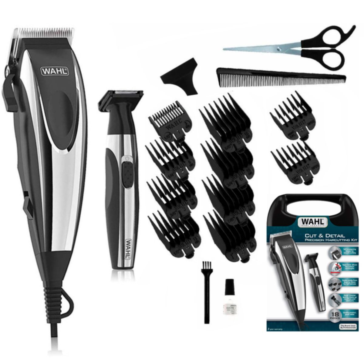 Wahl - Kit de Corte Cut  Detail 09243-6218 18Pzas