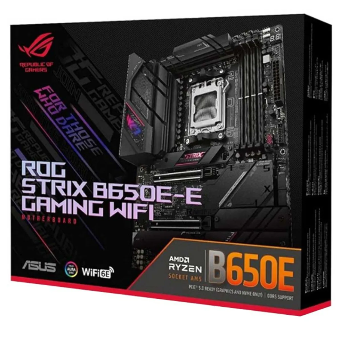 ASUS - Motherboard ASUS ROG STRIX B650E-F GAMING WIFI AMD B650 AM5 ATX