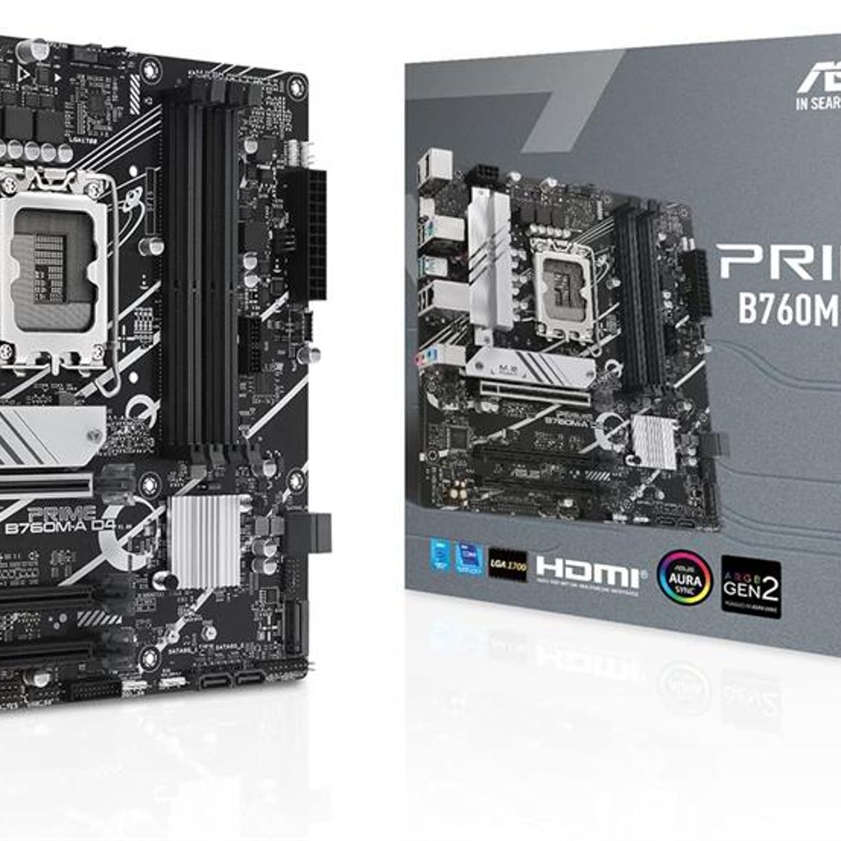 ASUS - Motherboard ASUS Prime B760M-A D4 Chipset Intel B760 LGA1700 mATX