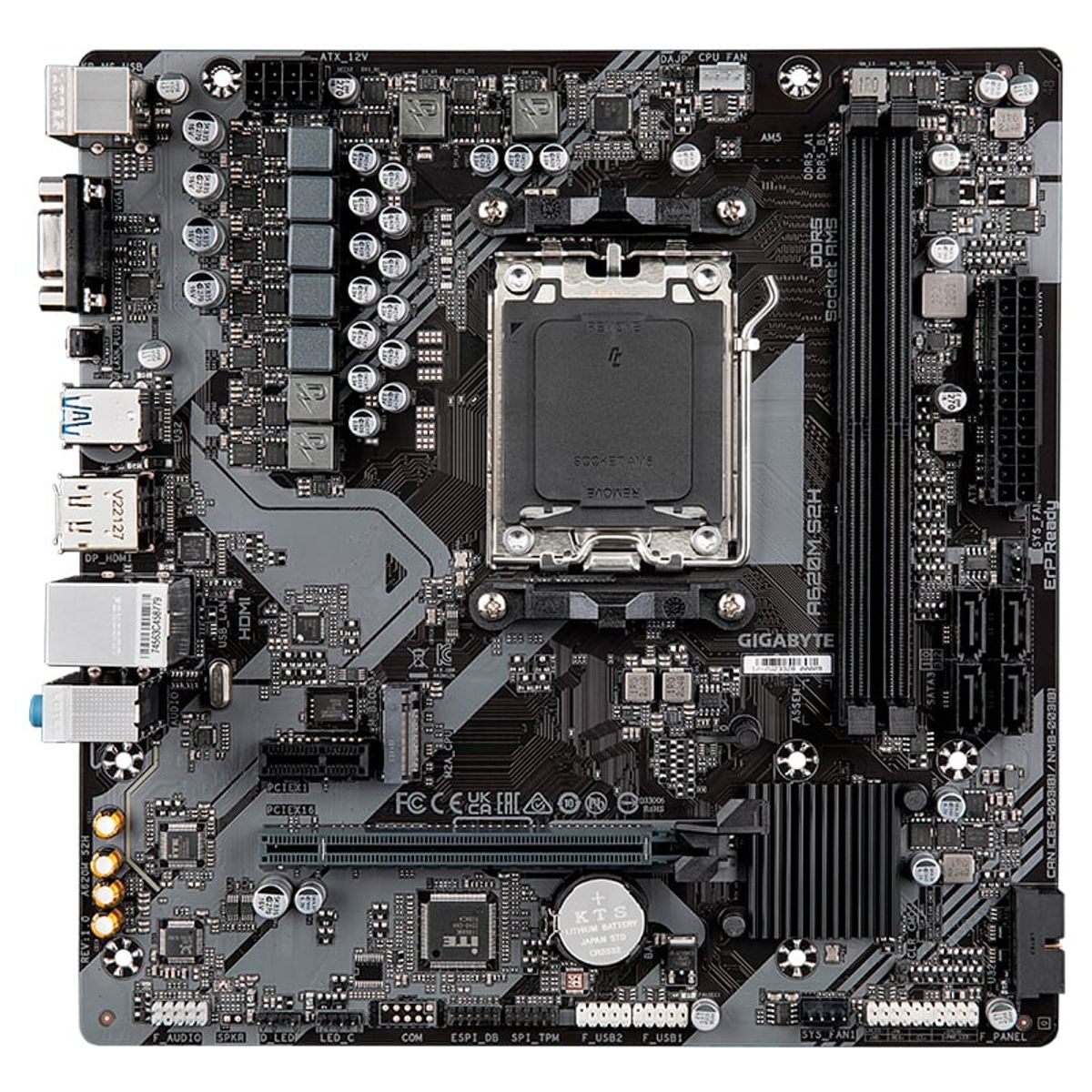 GIGABYTE - Motherboard Gigabyte A620M S2H rev 1 0 Chipset AMD A620 AM5 mATX