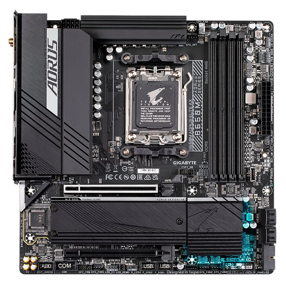 GIGABYTE - Motherboard Gigabyte B650M AORUS ELITE AX Chipset AMD B650 AM5 mATX