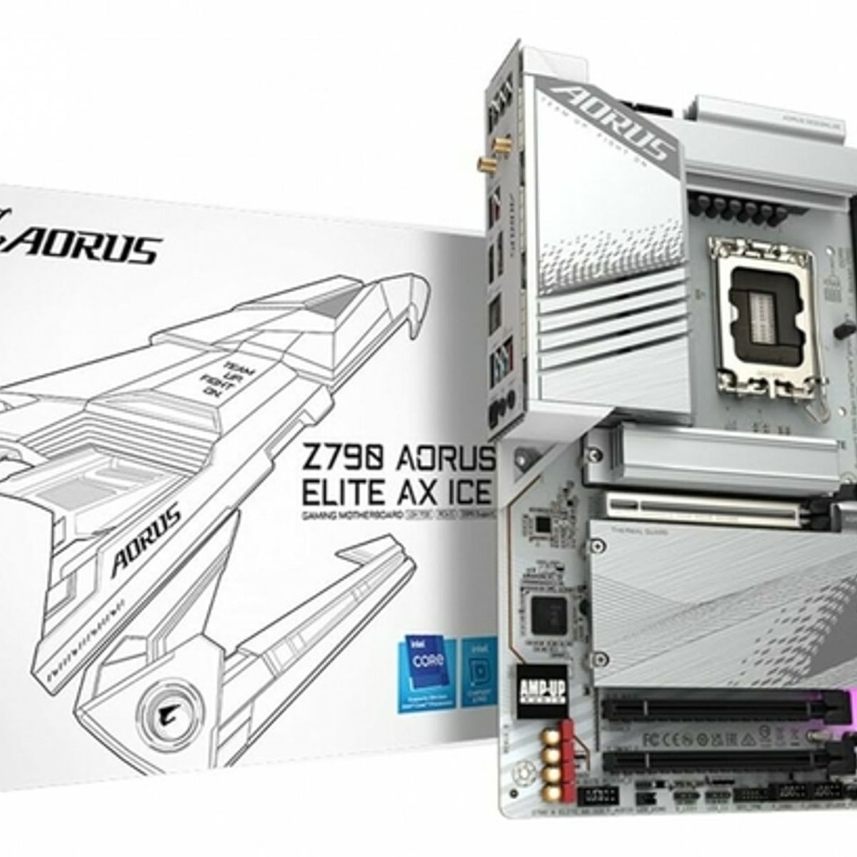 GIGABYTE - Motherboard Gigabyte Z790 AORUS ELITE AX ICE rev 1 0 Z790 LGA1700 ATX