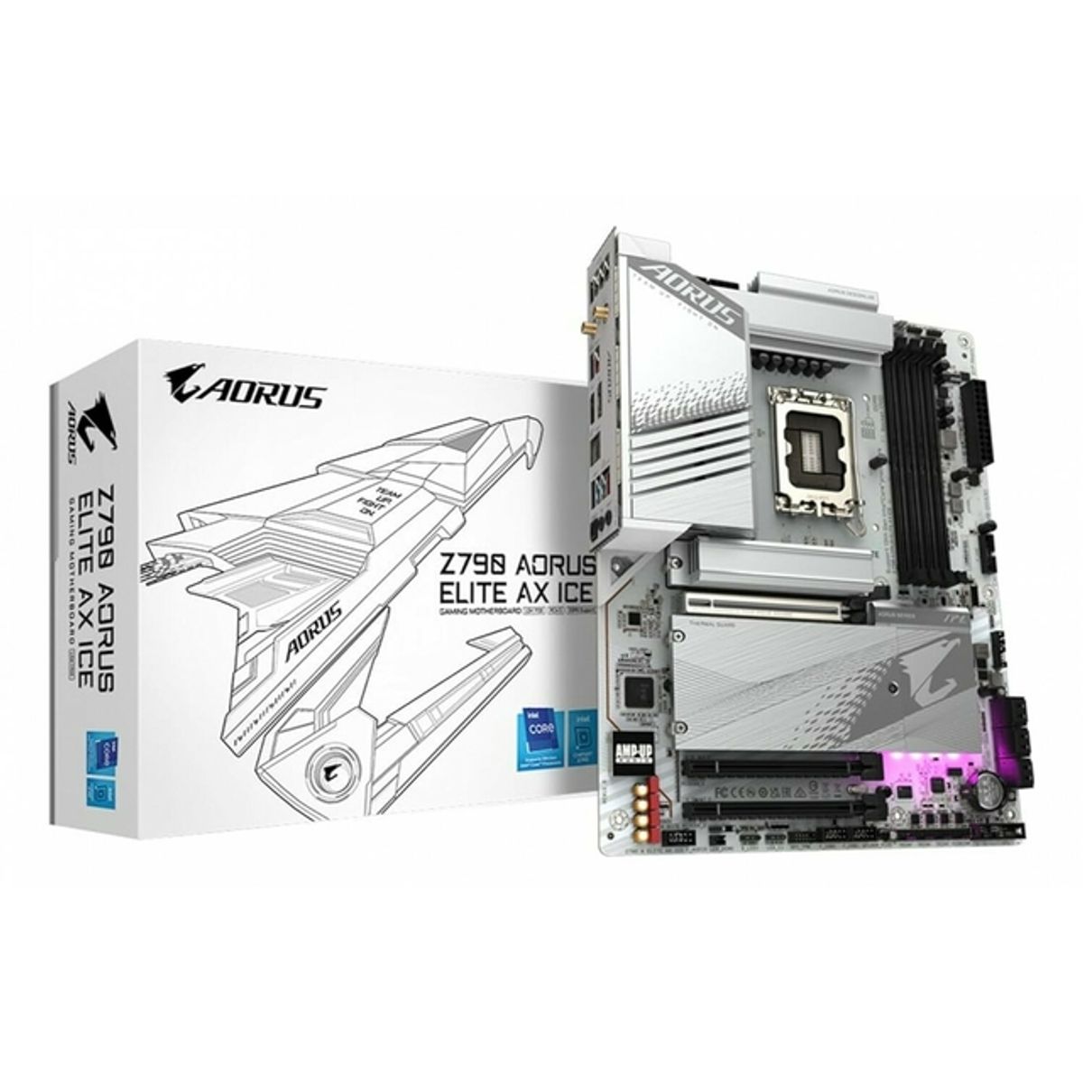 GIGABYTE - Motherboard Gigabyte Z790 AORUS ELITE AX ICE rev 1 0 Z790 LGA1700 ATX