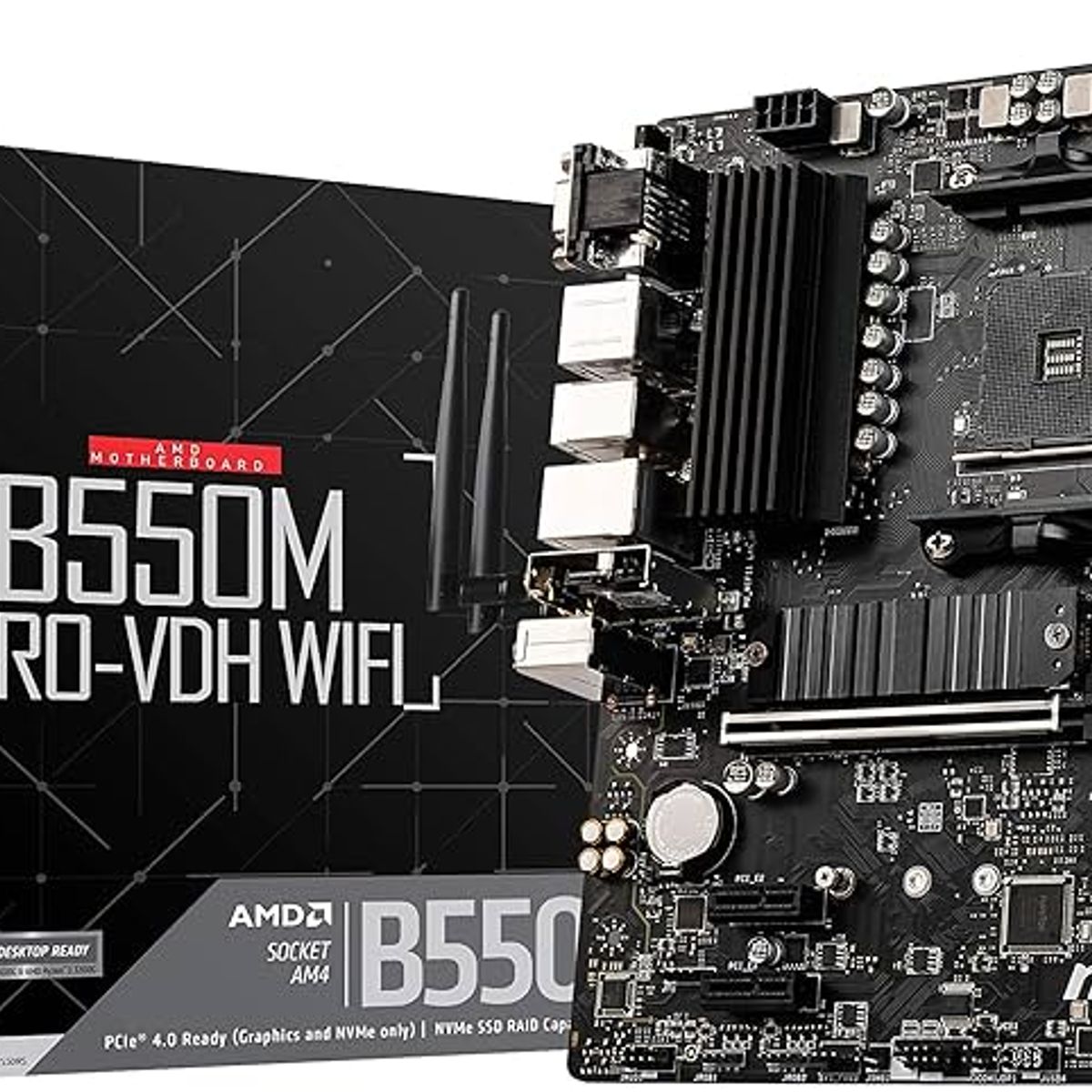 MSI - Motherboard MSI B550M PRO-VDH WIFI AMD B550 AM4 VGA HDMI DP USB 3 2