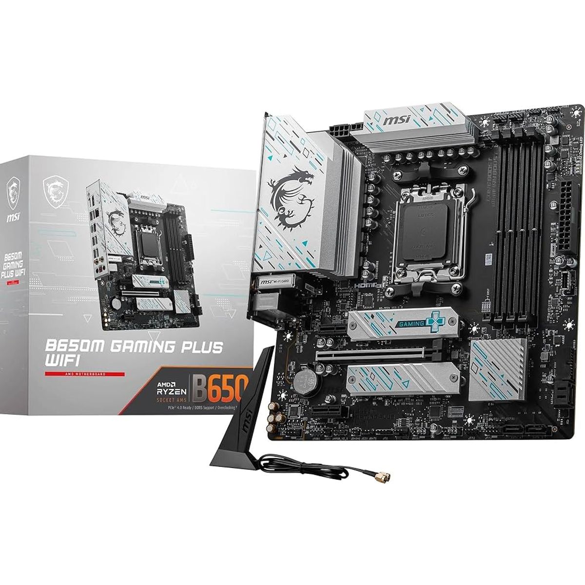 MSI - Motherboard MSI B650M GAMING PLUS WIFI Chipset AMD B650 AMD AM5 mATX