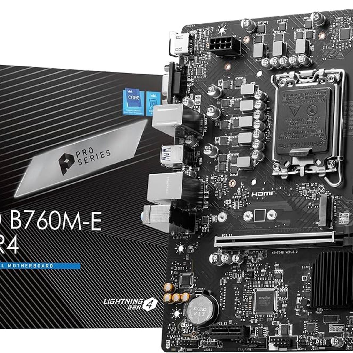 MSI - Motherboard MSI PRO PRO B760M-E DDR4 Intel B760 LGA1700 HDMI VGA mATX