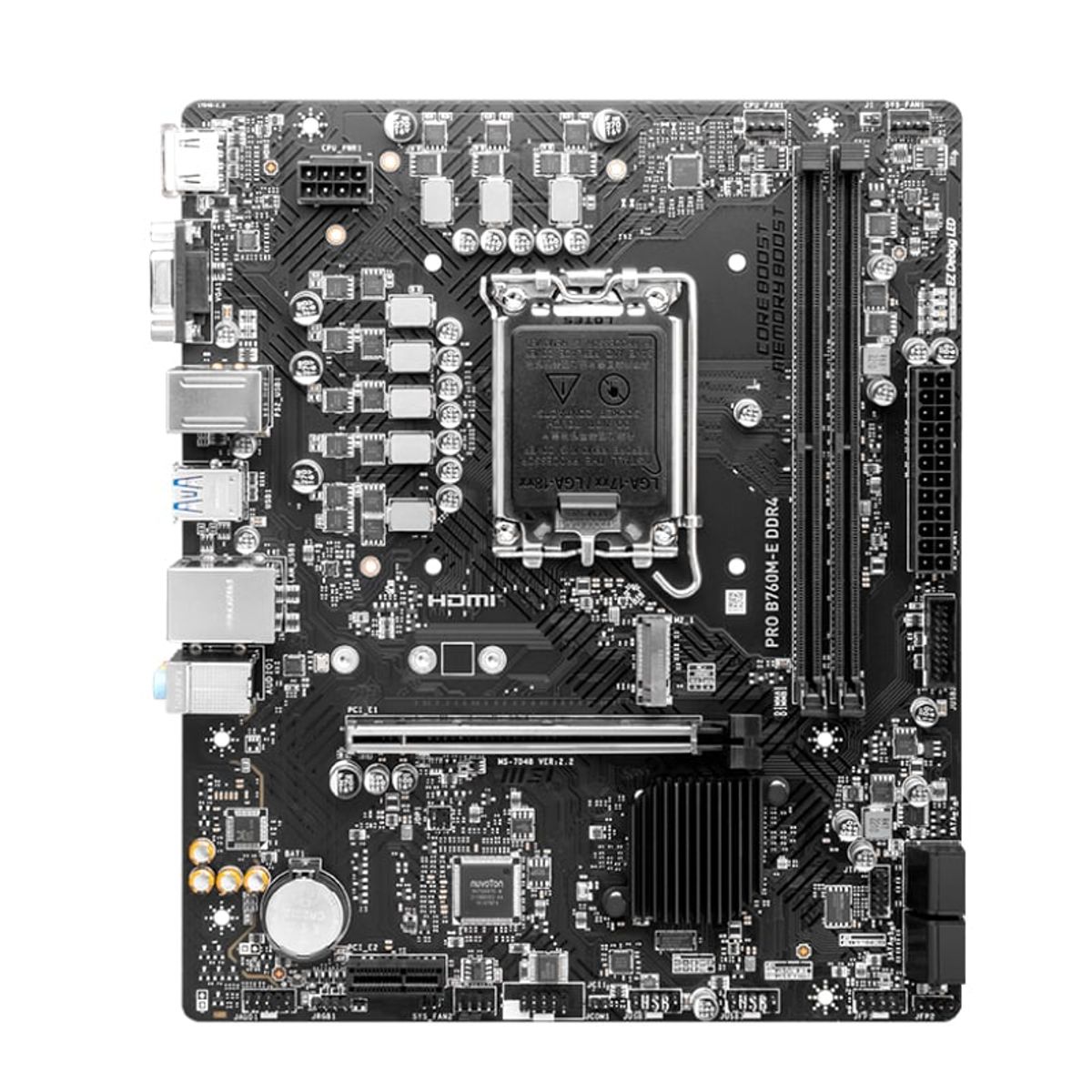 MSI - Motherboard MSI PRO PRO B760M-E DDR4 Intel B760 LGA1700 HDMI VGA mATX