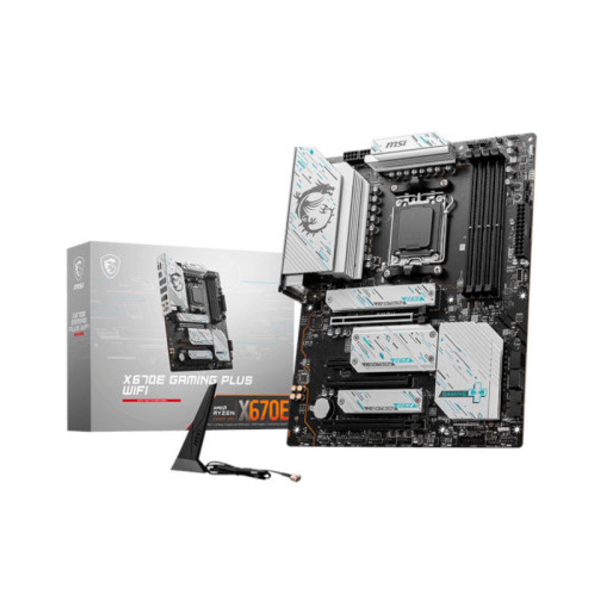MSI - Motherboard MSI X670E GAMING PLUS WIFI AMD X670E Socket AMD AM5 ATX