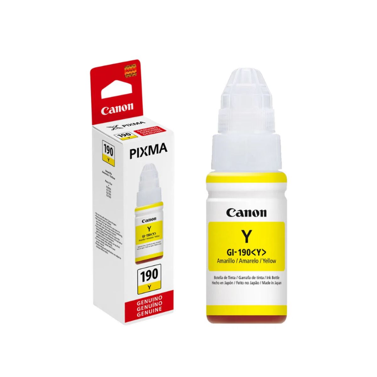 CANON - Botella de Tinta Canon GI-190Y Amarillo