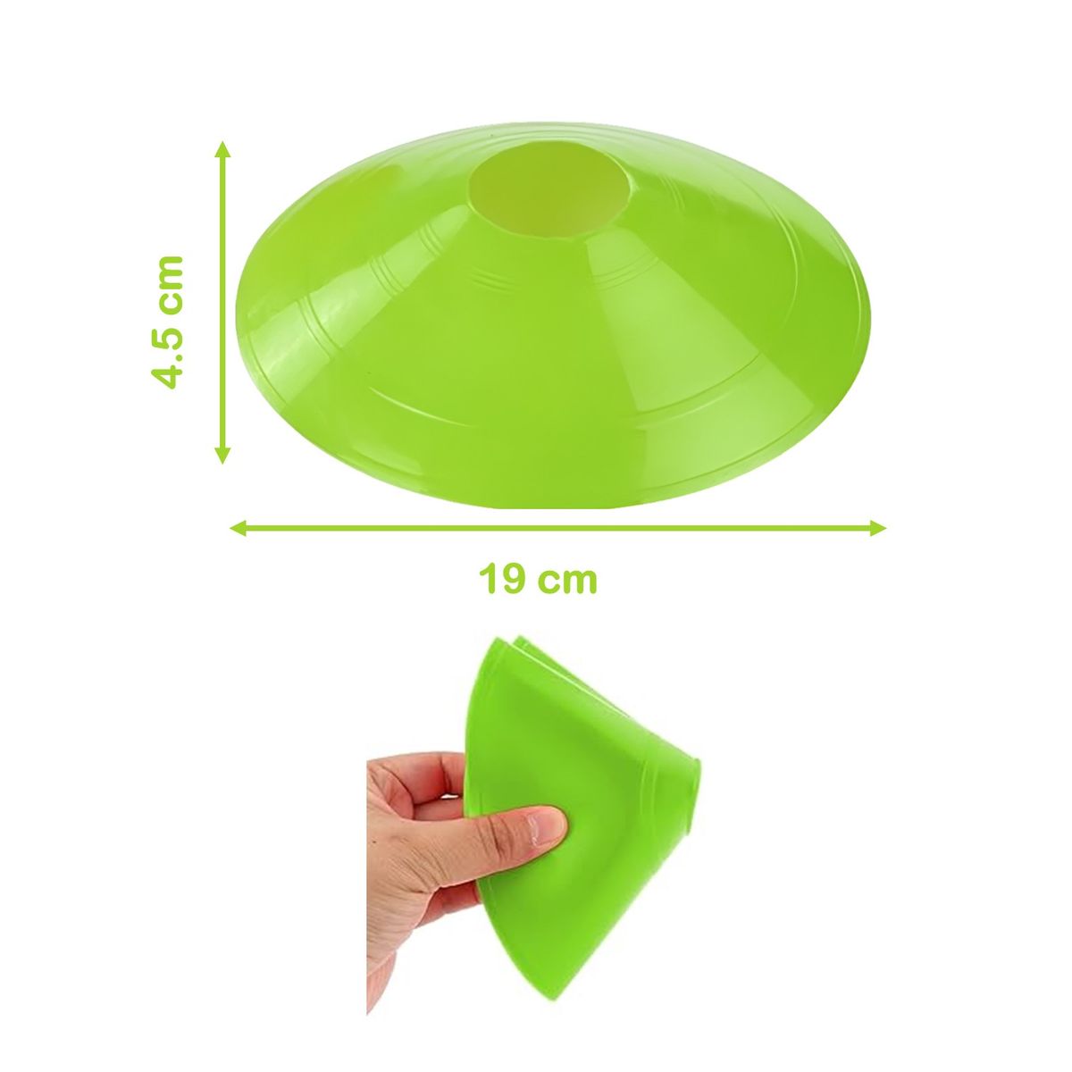 GENERICO - PLATILLOS TORTUGA ENTRENAMIENTO DEPORTIVO – PACK X 12 UDS