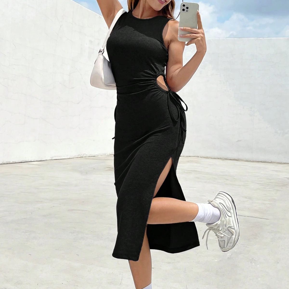 GENERICO - Vestido Elite con abertura lateral