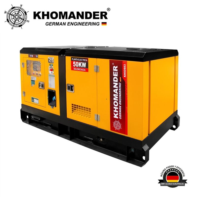 KHOMANDER - GENERADOR PETROLERO ENCAPSULADO 50KW TRIFASICO - KHOMANDER