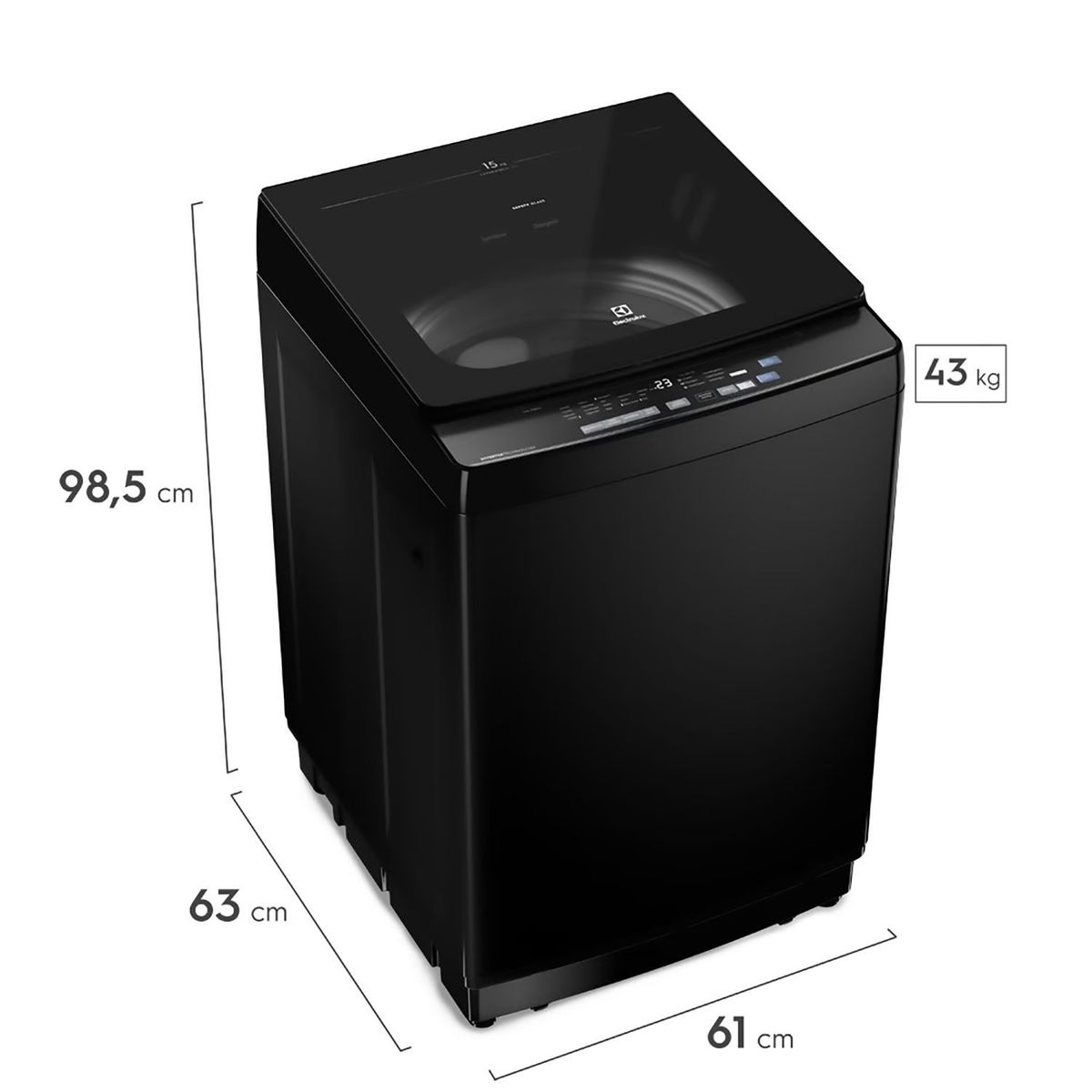 ELECTROLUX - Lavadora electrolux  Inverter 15kg EWIP15 Negro