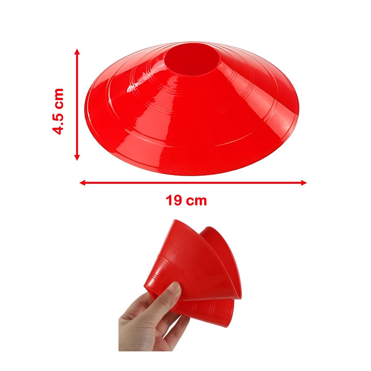 GENERICO - PLATILLOS TORTUGA ENTRENAMIENTO DEPORTIVO – PACK X 12 UDS