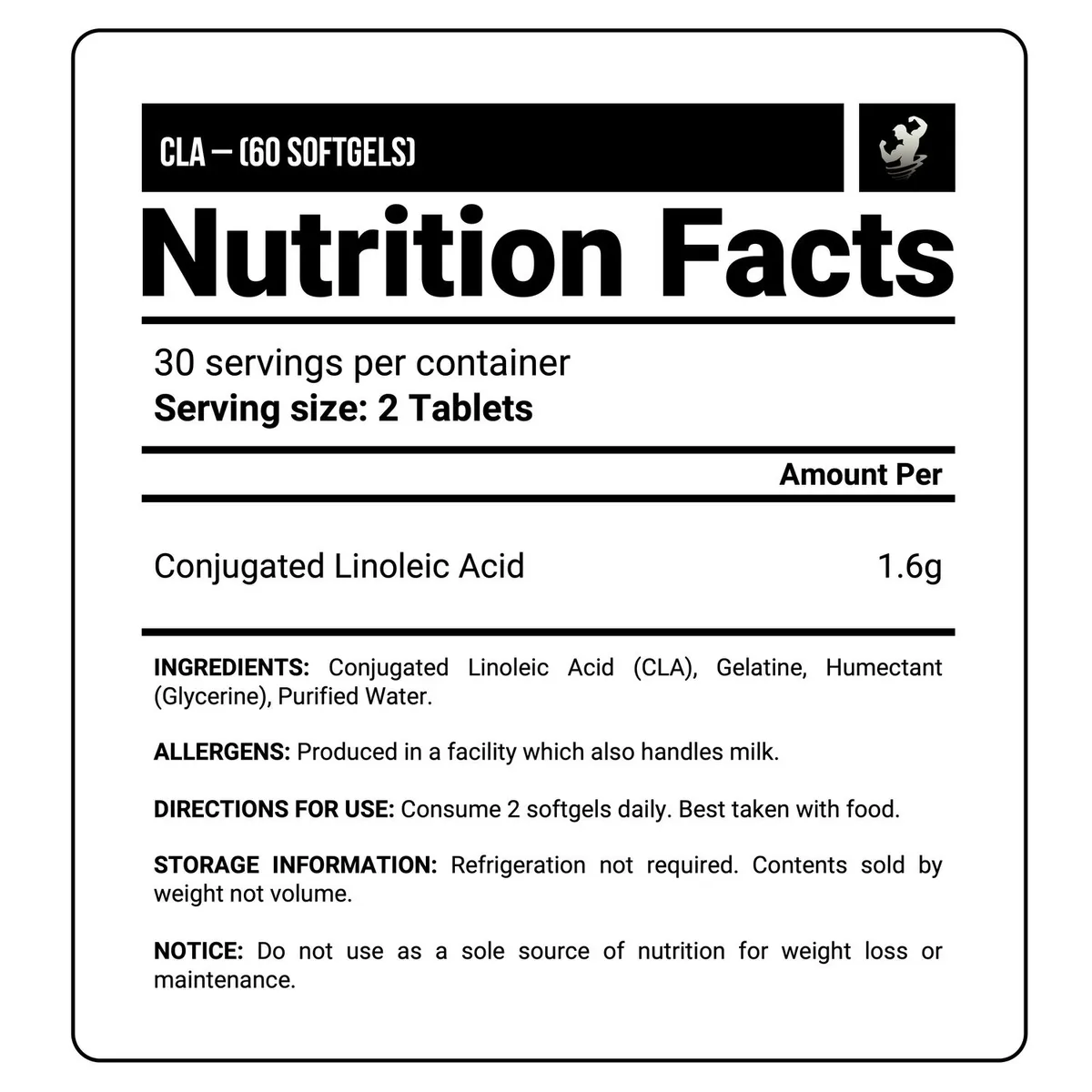 MYPROTEIN - CLA 1,000 mg MyProtein - 60 cápsulas