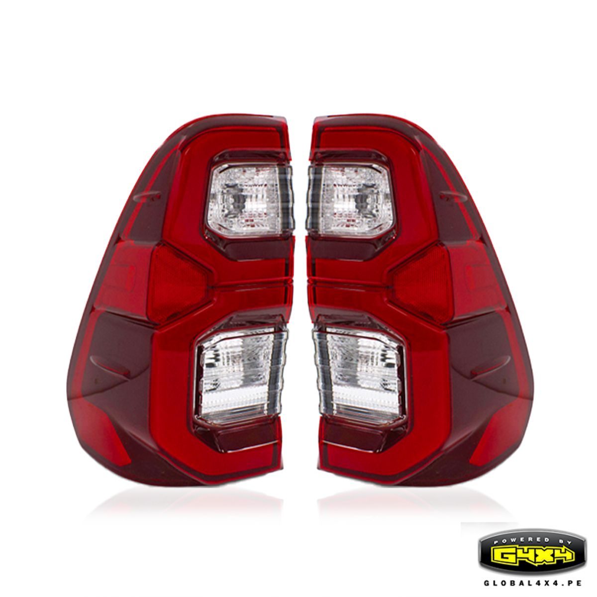 GLOBAL - Faros Posteriores Full LED para Toyota Hilux Rocco 2020-2024