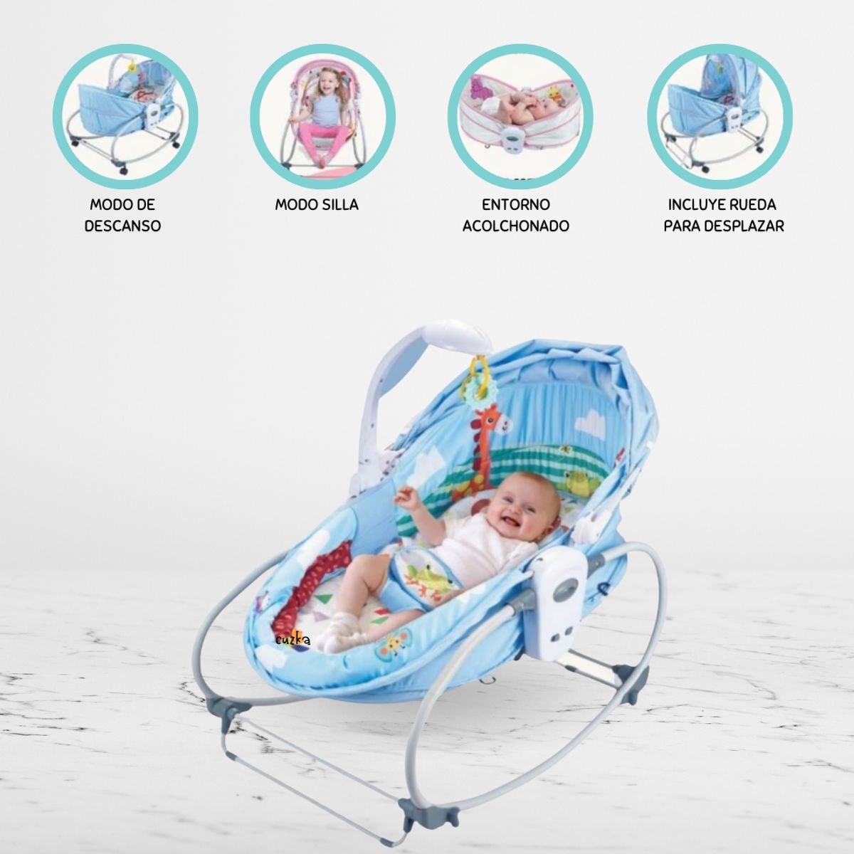 CUZKA - Mecedora 6 en 1 »VERSATILE» Blue