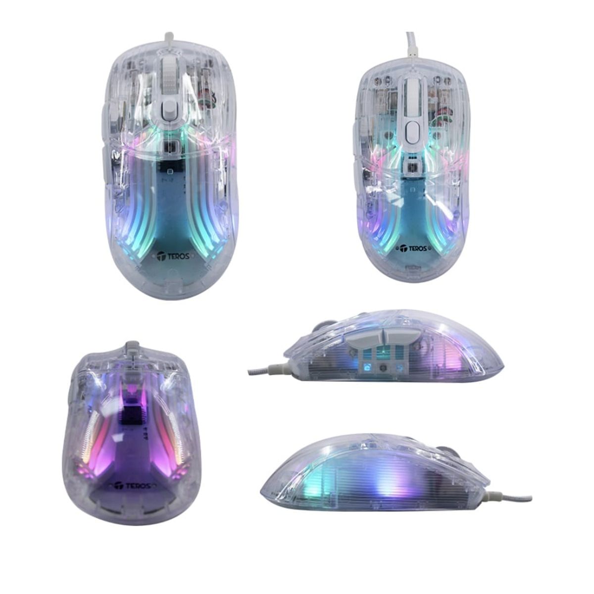 TEROS - Mouse Teros TE-1216G diseño para juegos con cable