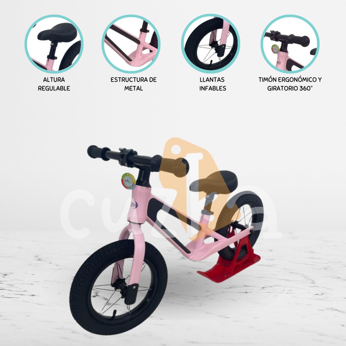 CUZKA - Bicicleta de Equilibrio »XTRAIL» Upscale Pink
