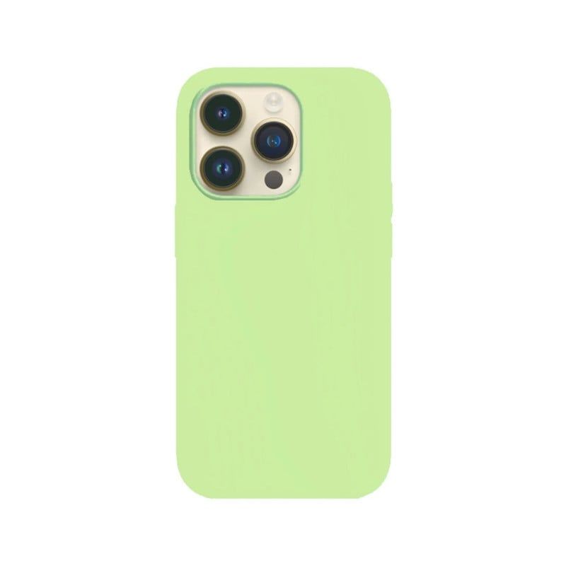 GENERICO - CASE DE SILICONA PARA IPHONE 12 VERDE CLARO