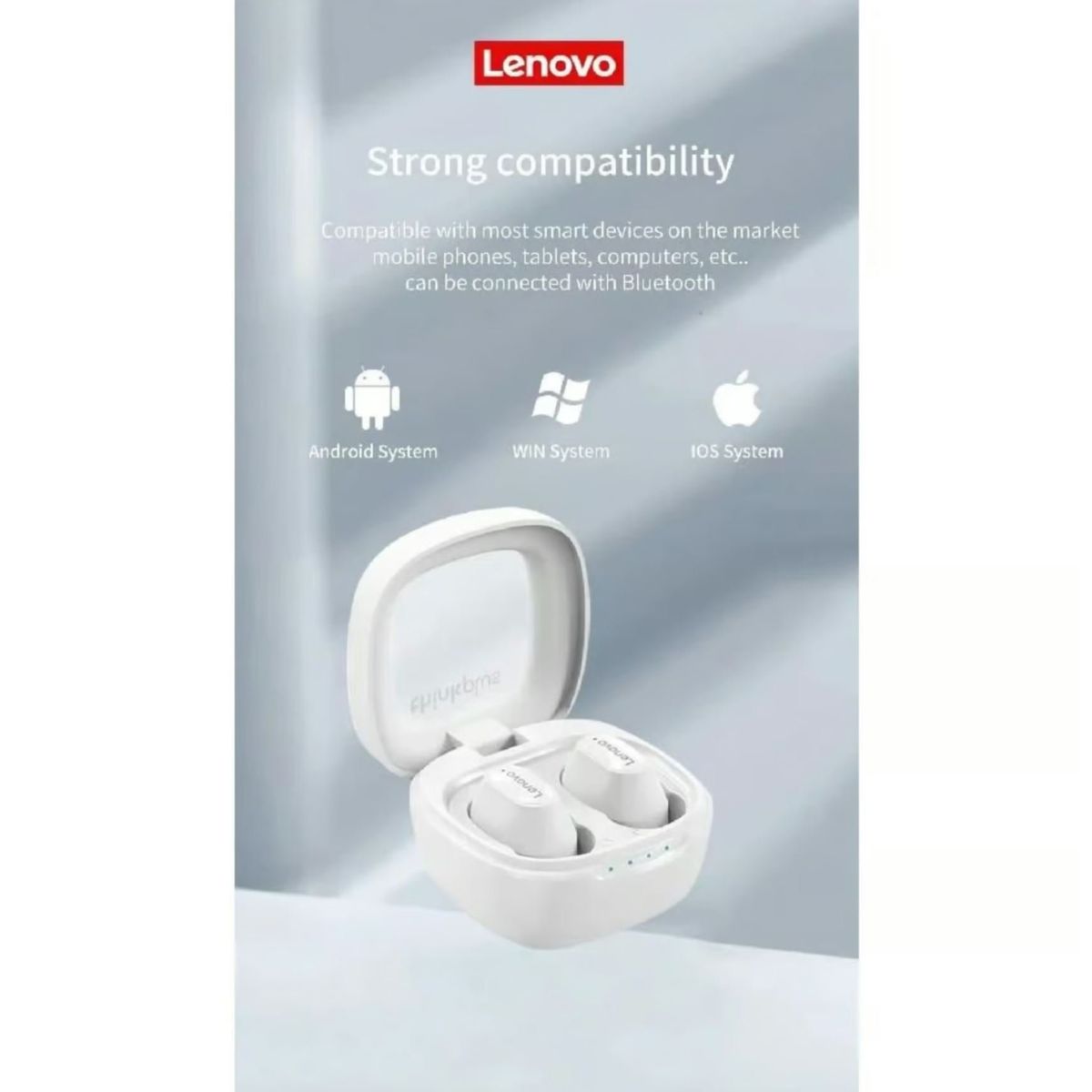 LENOVO - Audífonos Lenovo XT62-WHT TWS Bluetooth 5.3 Blanco