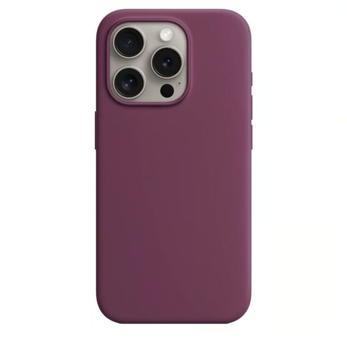 GENERICO - CASE DE SILICONA PARA IPHONE14 PRO MORADO OSCURO