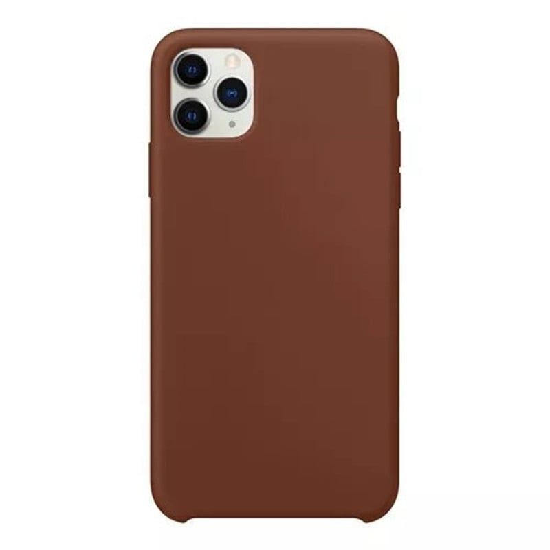 GENERICO - CASE DE SILICONA PARA IPHONE14 PRO MAX MARRON