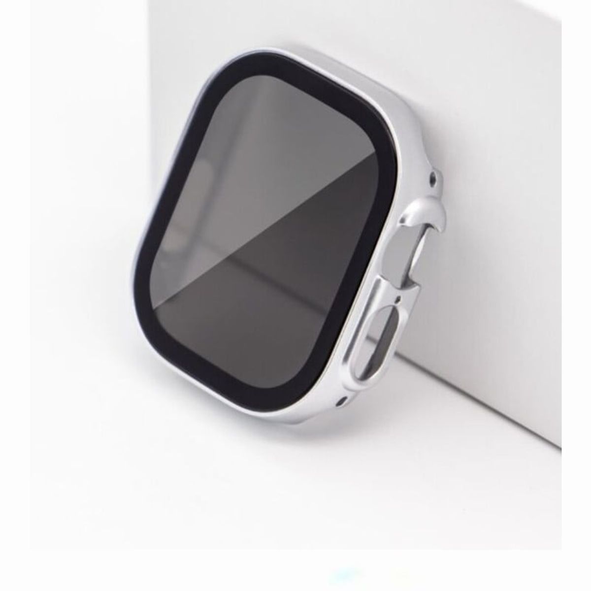 GENERICO - Cover Para Apple Watch 49mm Glass Antiespia - Plateado