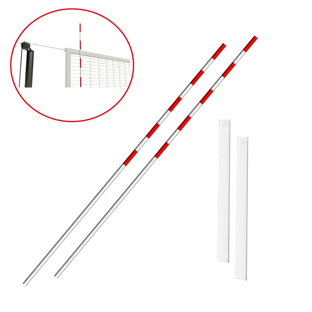 GENERICO - ANTENAS VARILLAS PARA VÓLEY MÁS FUNDAS