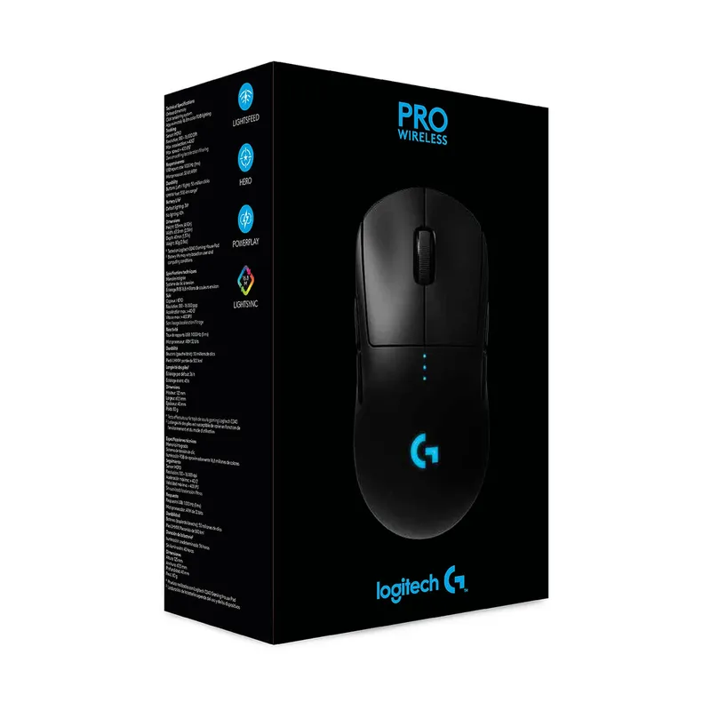 LOGITECH - MOUSE LOGITECH G PRO WIRELESS LIGHTSPEED  910-005270  GAMING