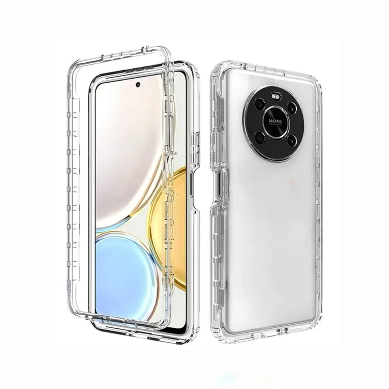 GENERICO - Case 360 Son 3 En 1 Transparente Para Honor X9B
